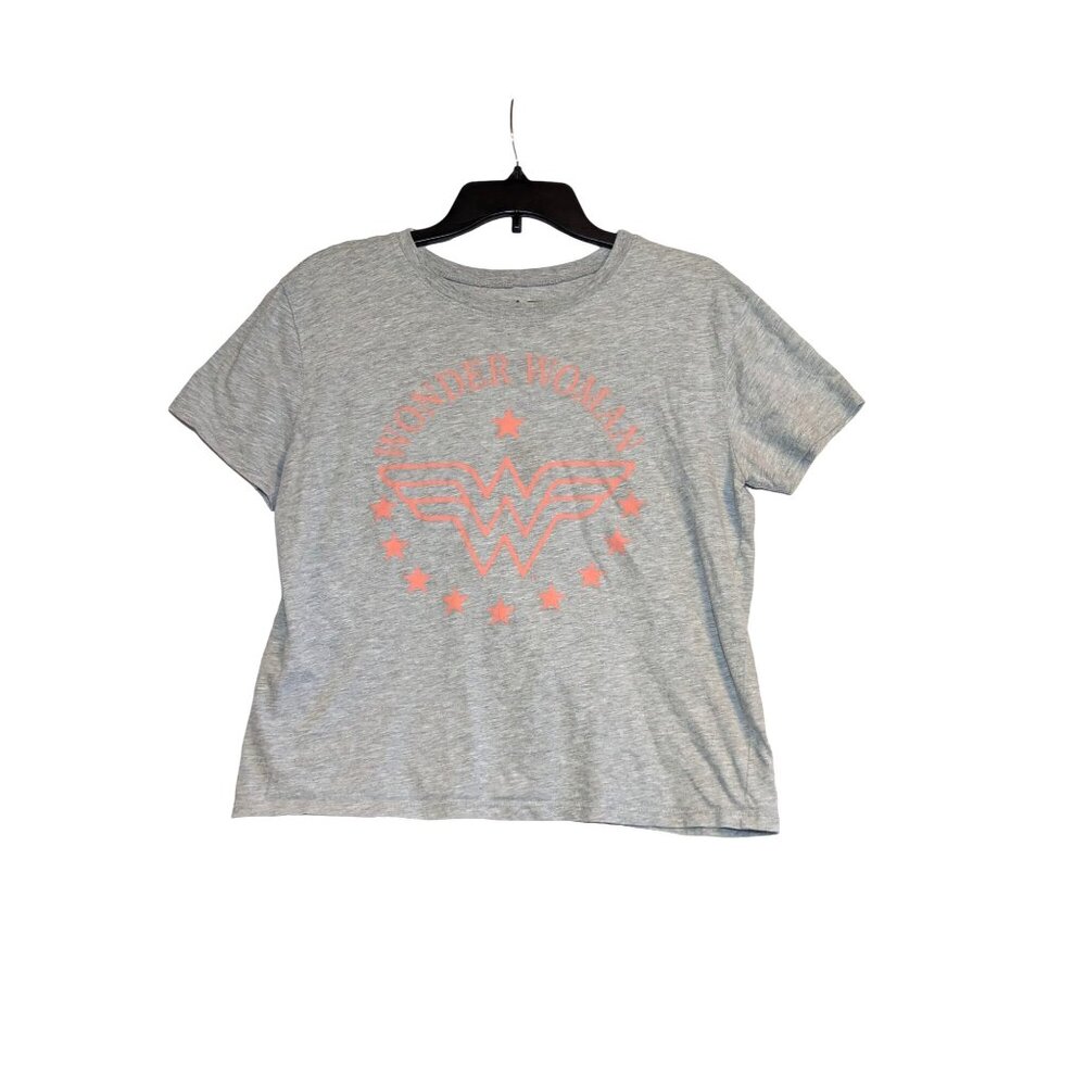 Wonder Woman Gray Graphic Tee L